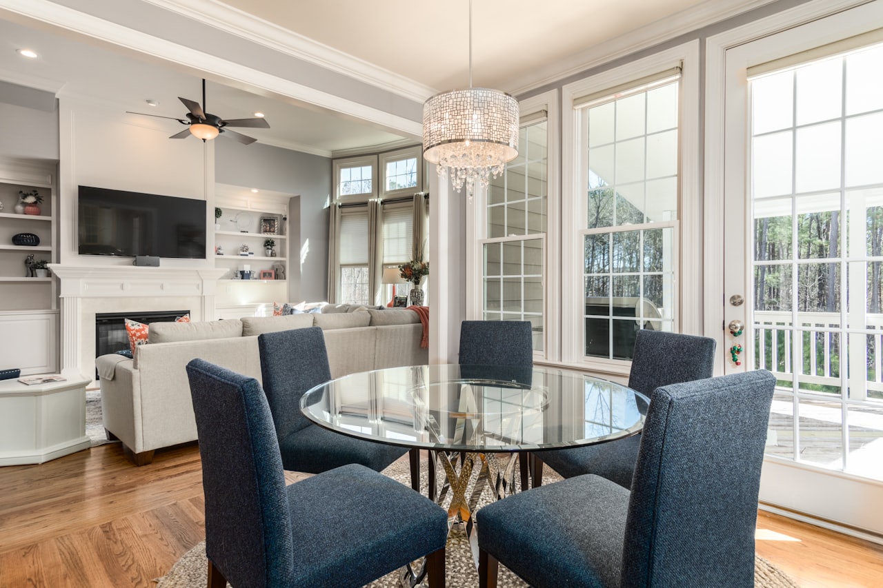 Warm and comfortable living room heated by a reliable furnace